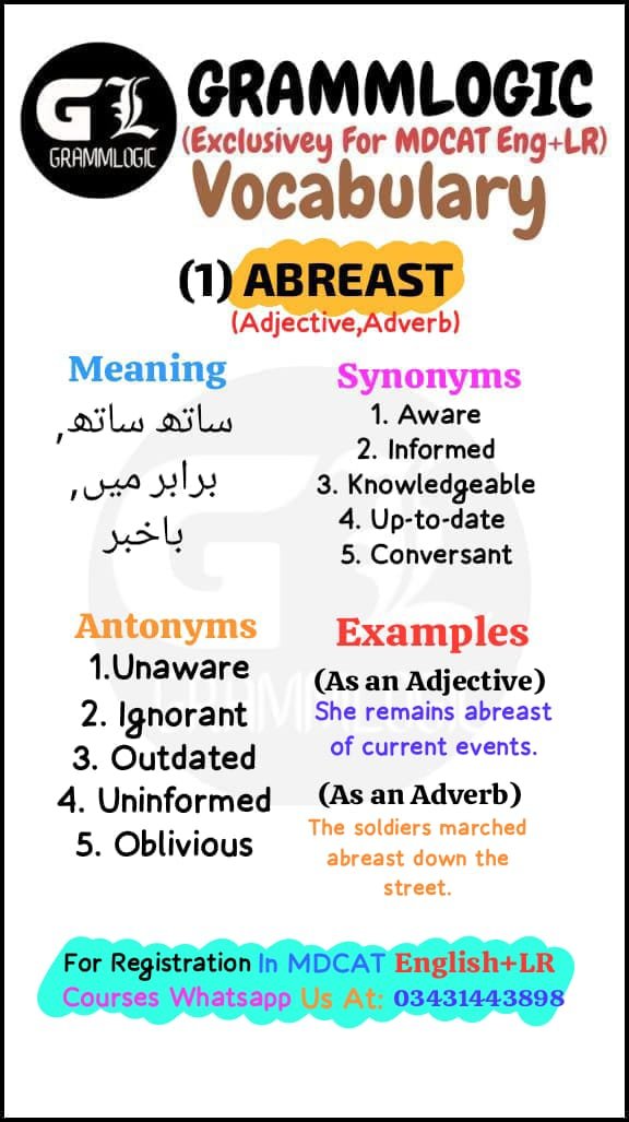 Abreast