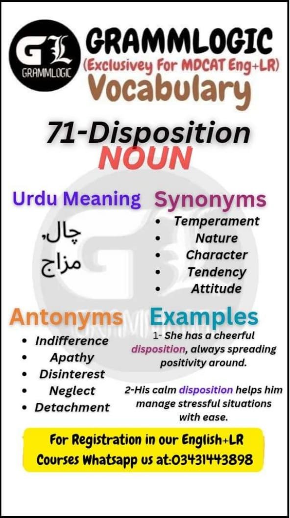 Disposition