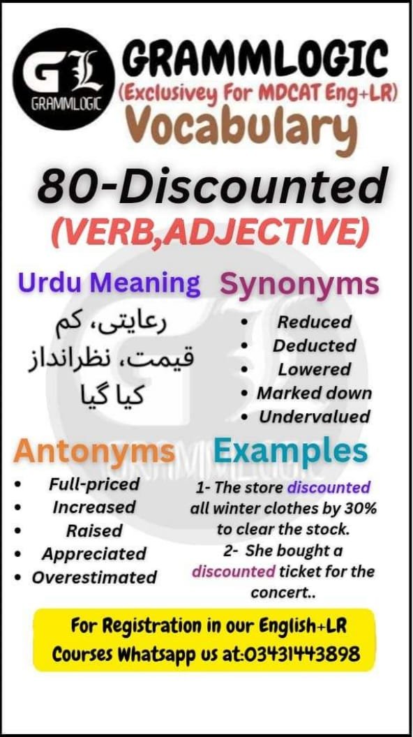 Discounted