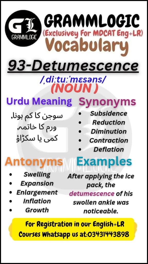 Detumescence